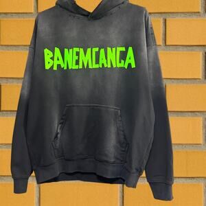 Balenciaga Men's Classic Black Hoodie